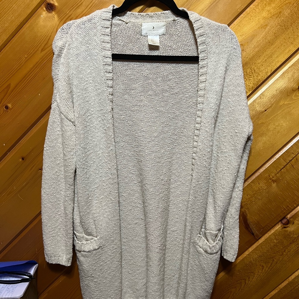 Ruby Moon Cream Open-Front Cardigan